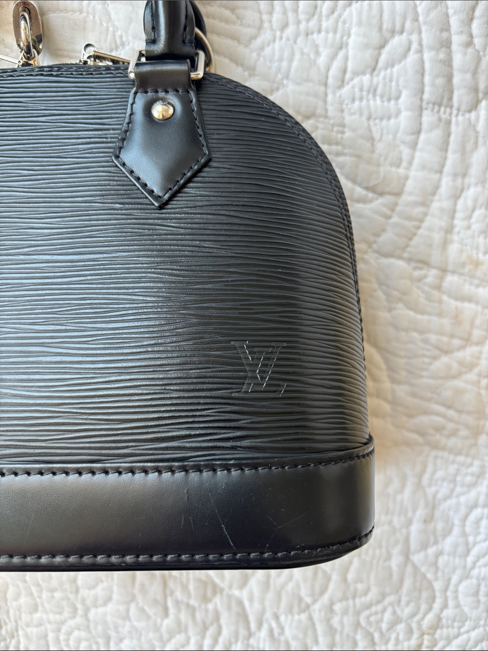 Louis Vuitton Black Epi Alma BB with Strap and Dust Bag - Picture 3 of 14